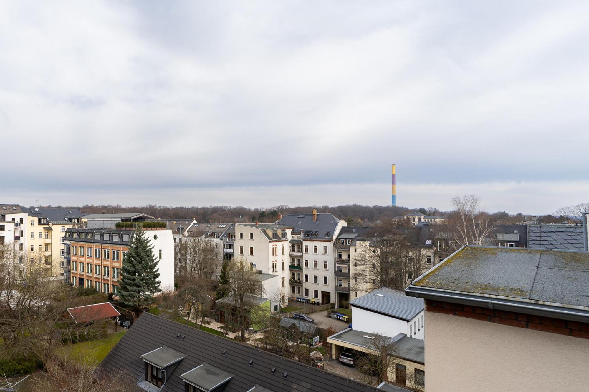 Schlossberg-Domizil Mit Weitblick - Arbeitsplatz, Balkon, Netflix, Badewanne & Yogamatte Chemnitz Bagian luar foto